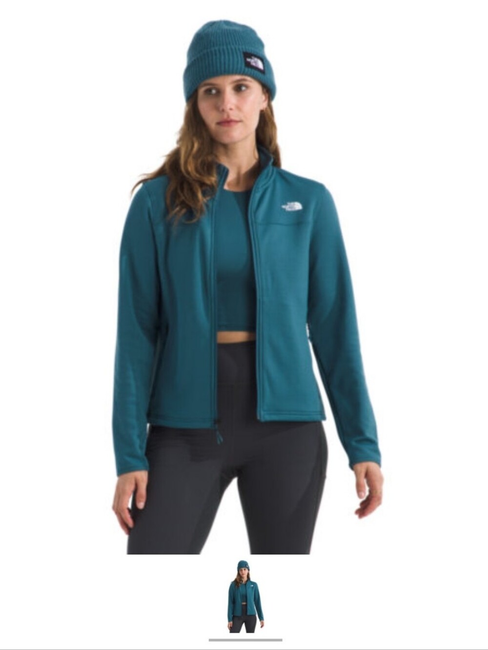 The North Face Women's Teal Full-Zip Jacket